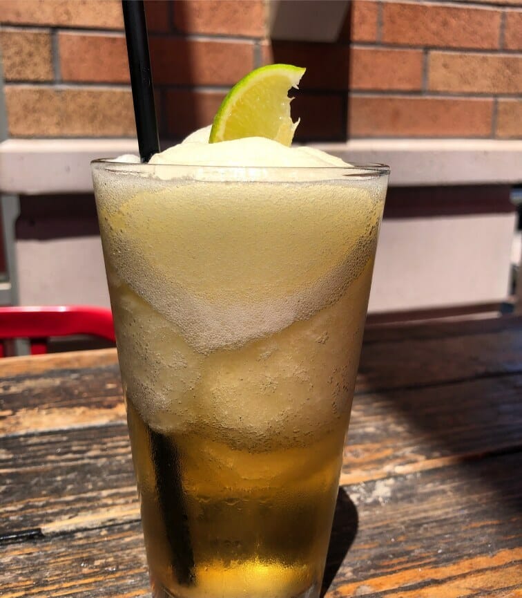 Beer Margarita drink at Loco Patron