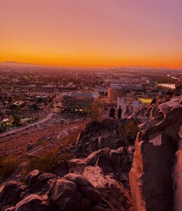Golden hour from "A" Mountain