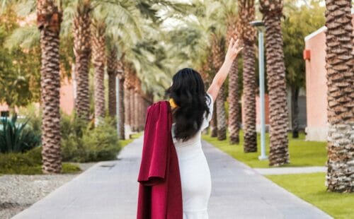 ASU Tempe Graduation Palm Walk