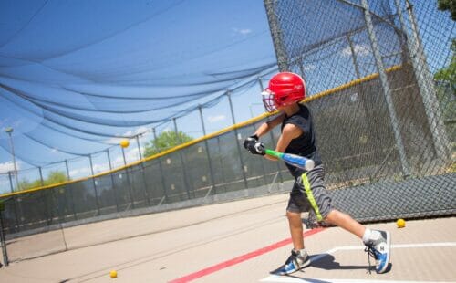 Batting cage at Kiwanis Park