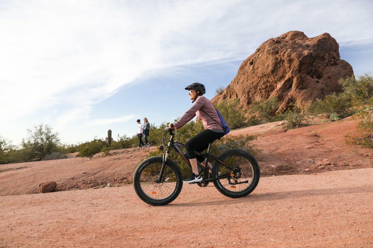 Biking at Papago Park