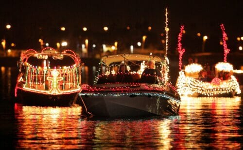 Fantasy of Lights Boat Parade at Tempe Town Lake