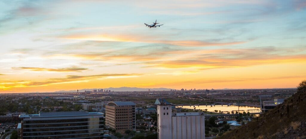 Plane over Tempe