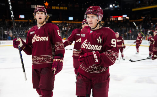 Arizona Coyotes Player at Mullett Arena