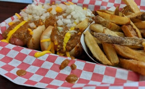 Detroit Coney Grill chili dog