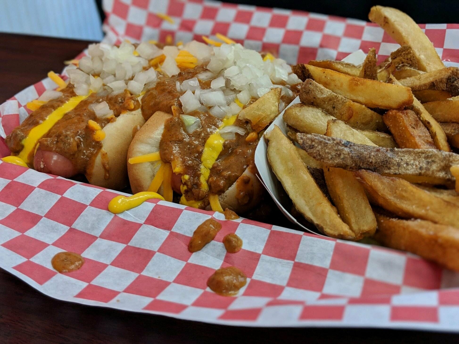 Detroit Coney Grill chili dog