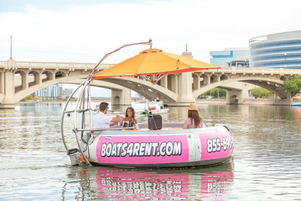 Donut Boat at Tempe Town Lake