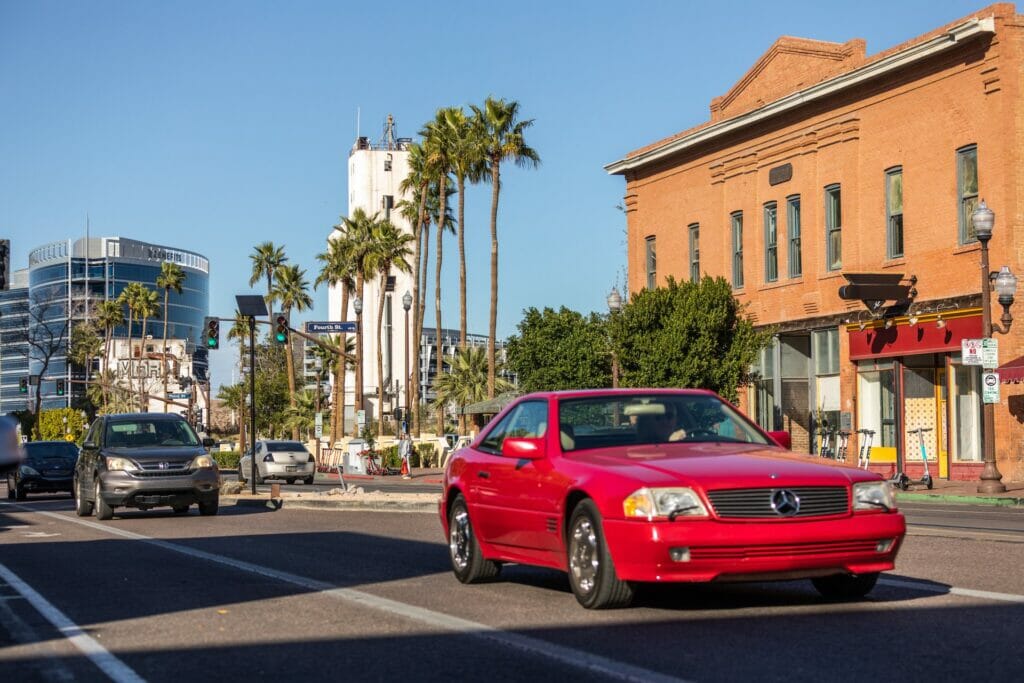 Downtown Tempe car