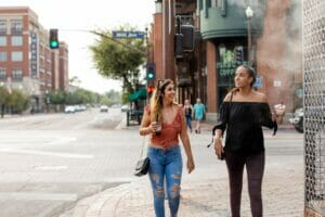 Downtown Tempe two friends