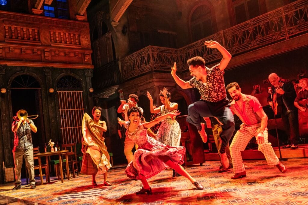 Actors performing on stage