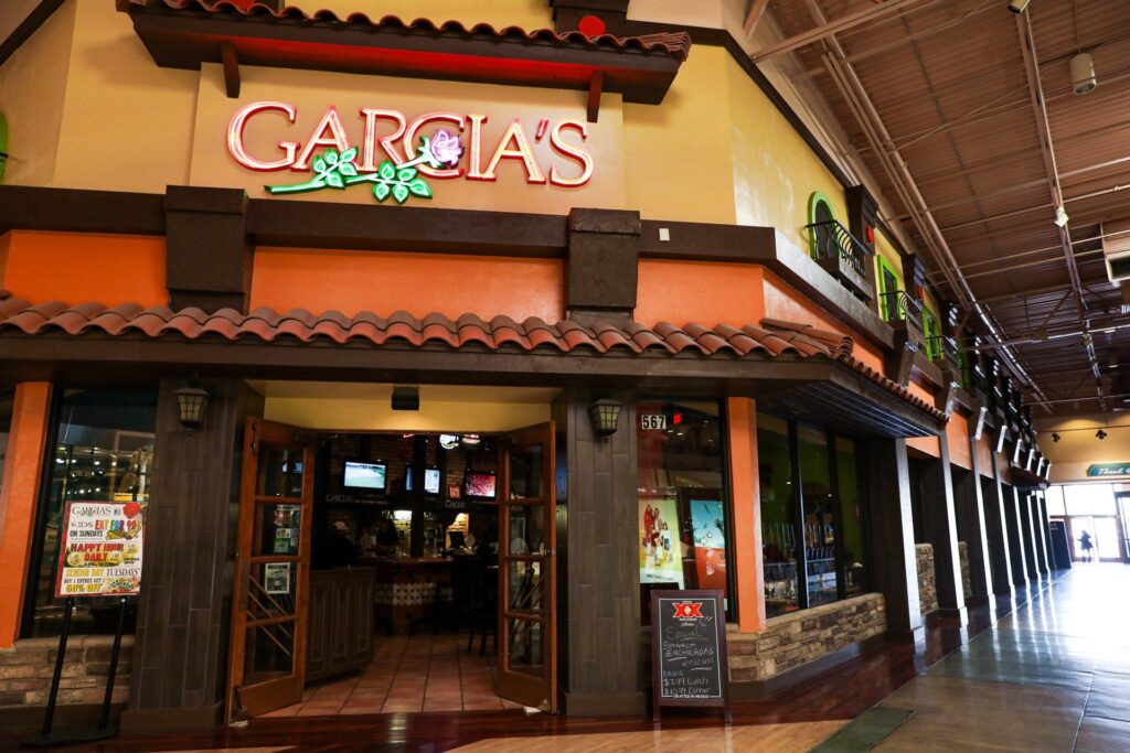 Exterior shot of Garcia's Mexican Restaurant at Arizona Mills