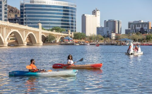 Kayaking at Tempe Town Lake