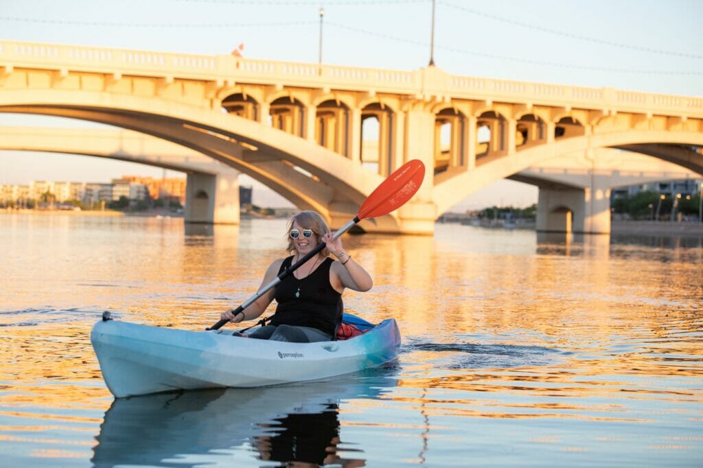 Kayaking at Tempe Town Lake