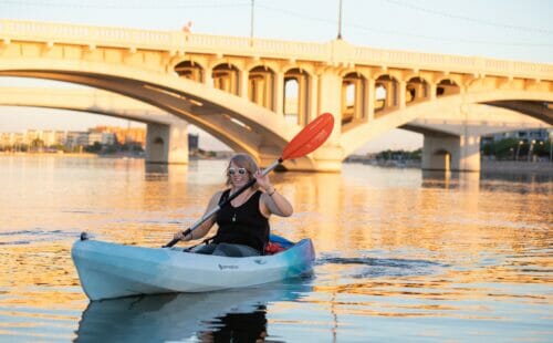 Kayaking at Tempe Town Lake