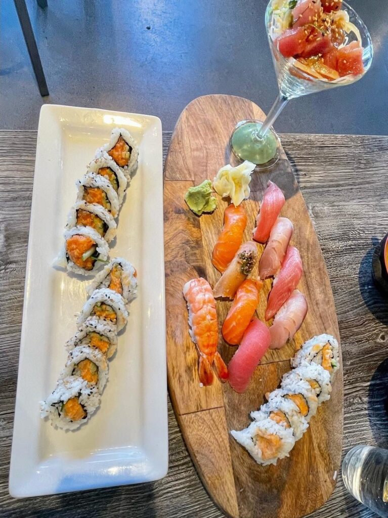 A variety of sushi selections at Kuka Sushi & Izakaya