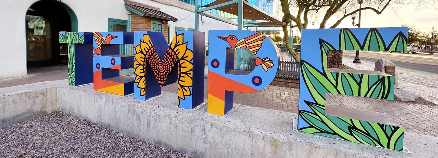 New Tempe Sign Mural