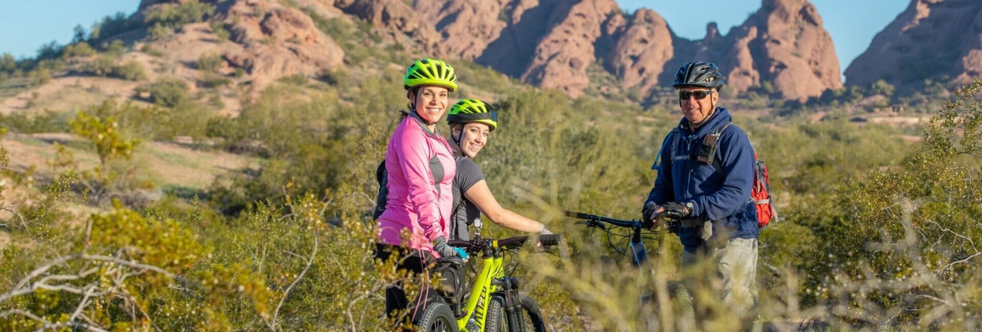 Bike Ride Papago Park in Tempe Arizona