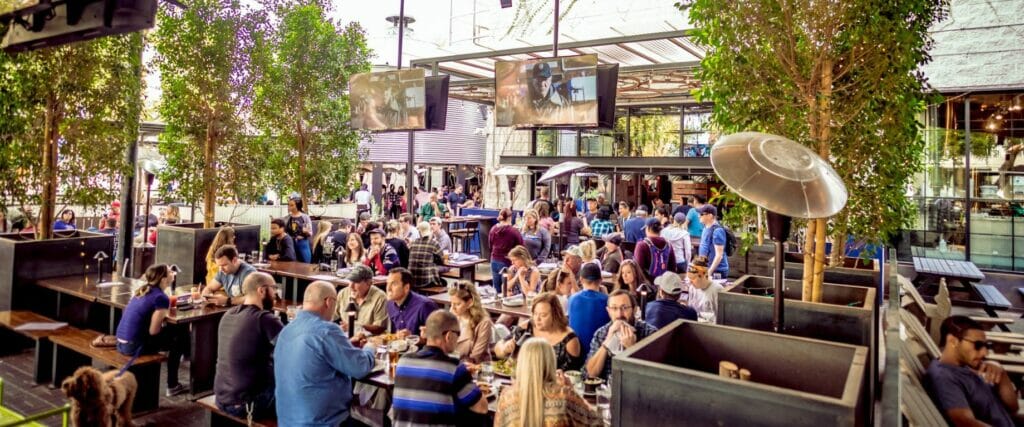 Pedal Haus Patio in Downtown Tempe