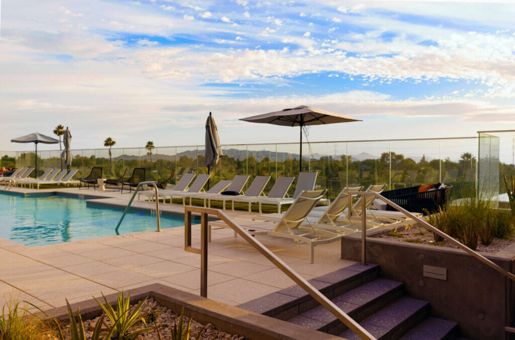 Salt + Gila Rooftop Pool at Omni Tempe at ASU