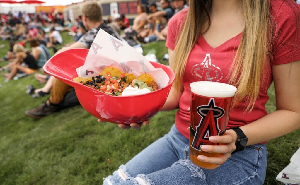 Helmet Nachos and Beer