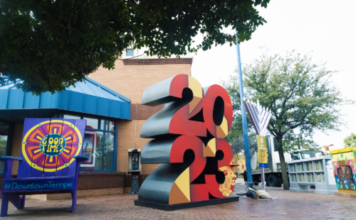 Downtown Tempe's 2023 installation on Mill Avenue