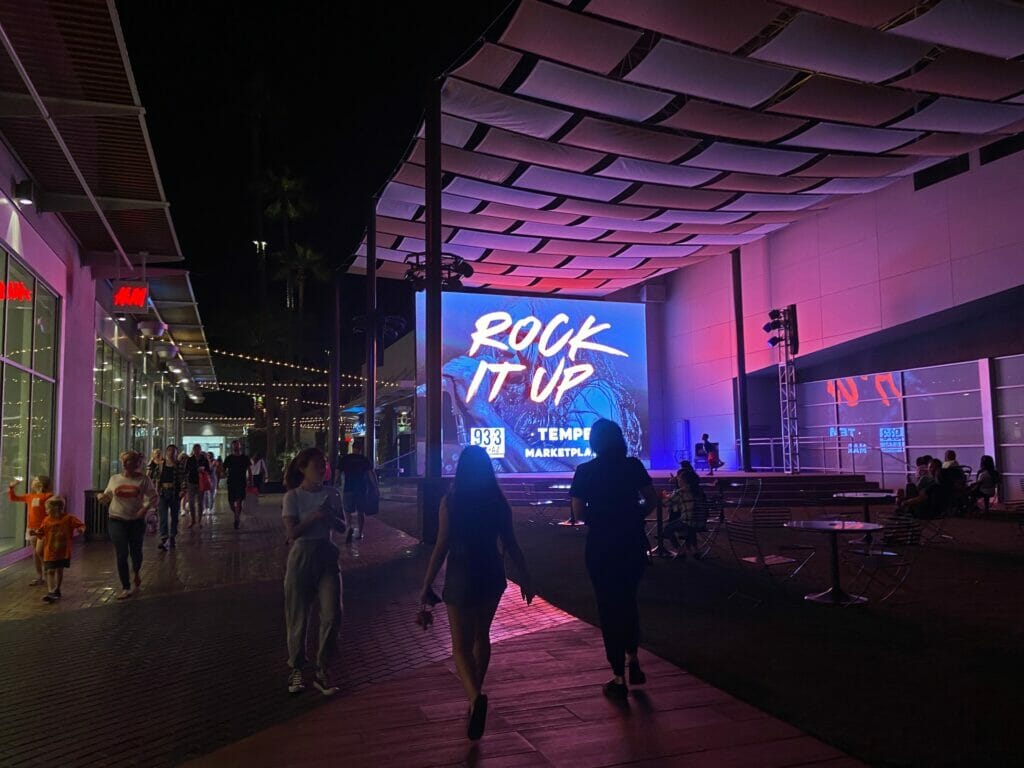 Tempe Marketplace stage