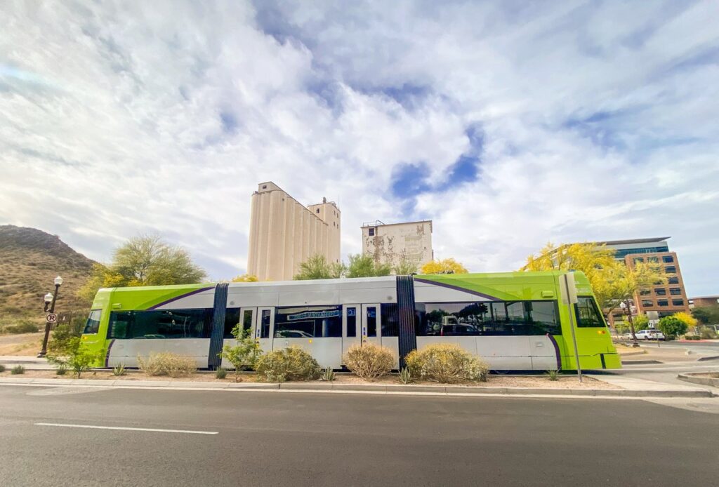 Tempe Streetcar in Downtown Tempe