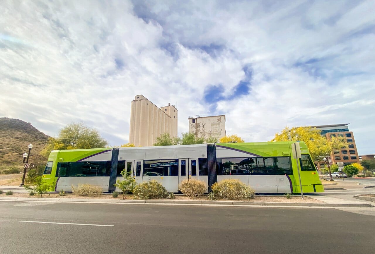 Tempe Streetcar in Downtown Tempe