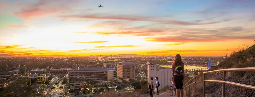 Tempe Sunset Hike A Mountain header