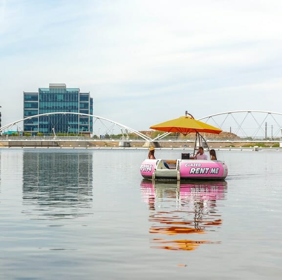 Tempe Town Lake Donut Boat