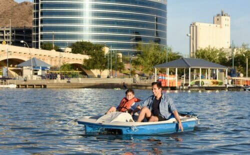 Tempe Town Lake and Beach Park pedal boat