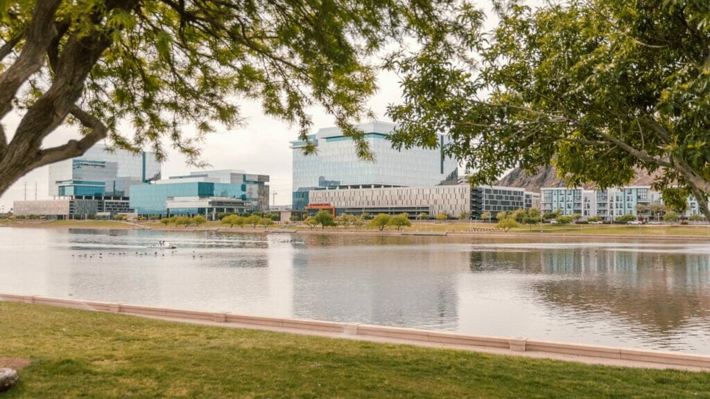 Tempe Town Lake north shore views