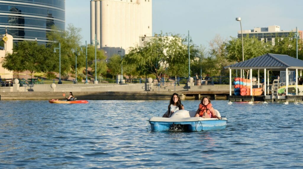 Tempe Town Lake pedal boat