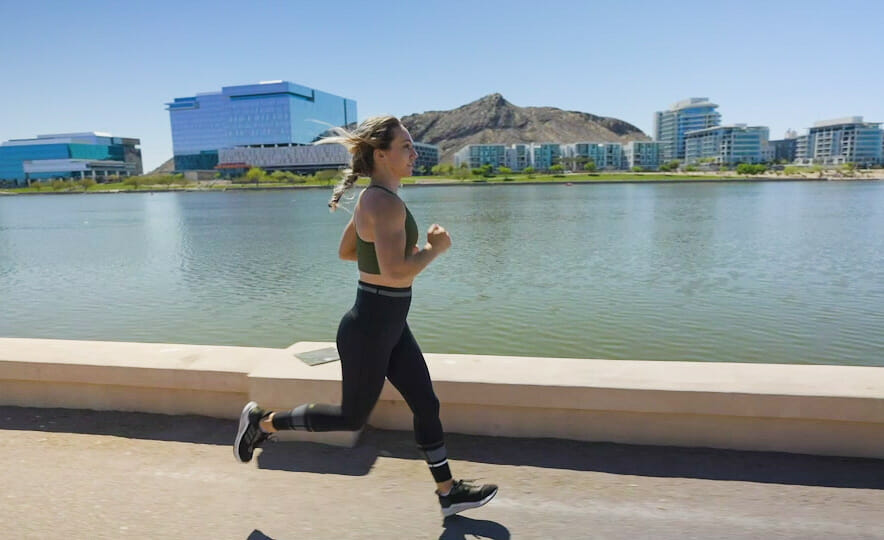Jogging at Tempe Town Lake