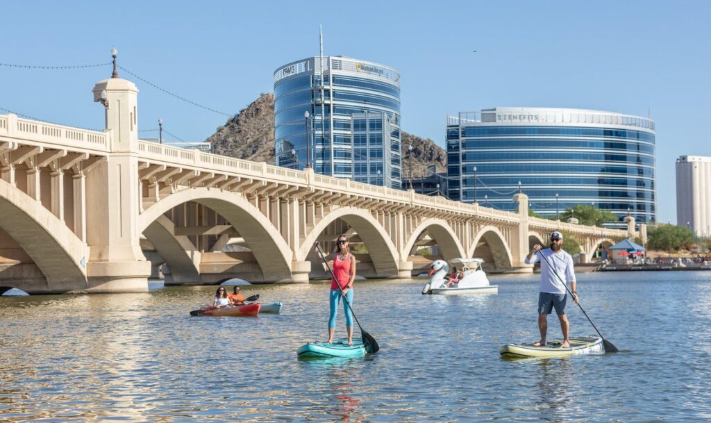 Stand up SUP Paddleboard at Tempe Town Lake