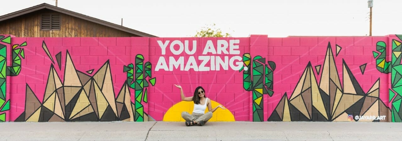 You Are Amazing Mural by @jayarr.art