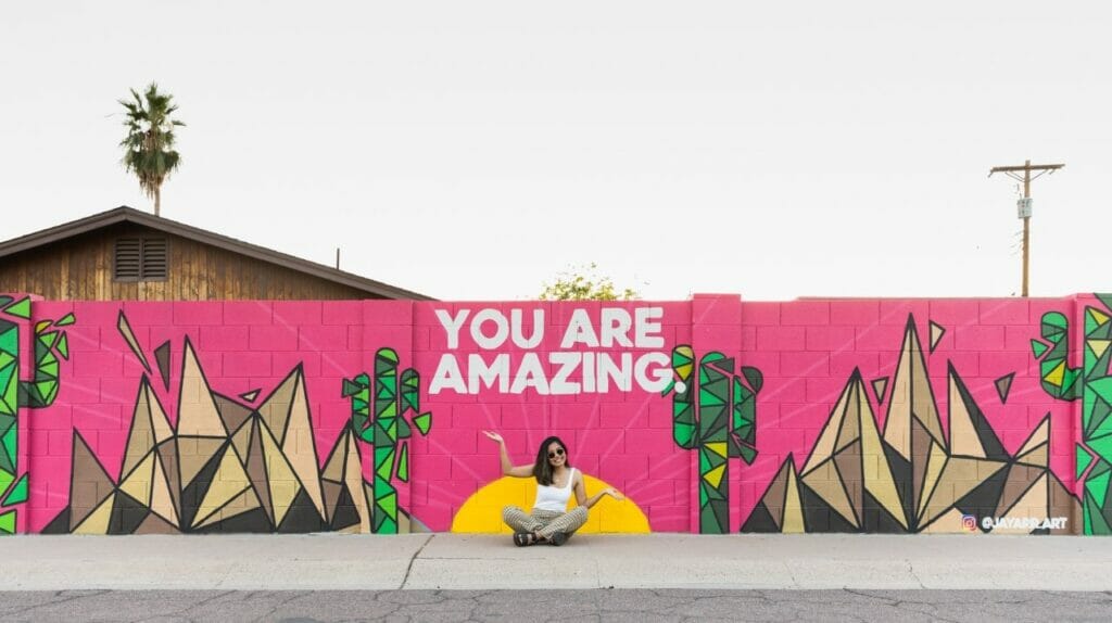 You Are Amazing Mural by @jayarr.art