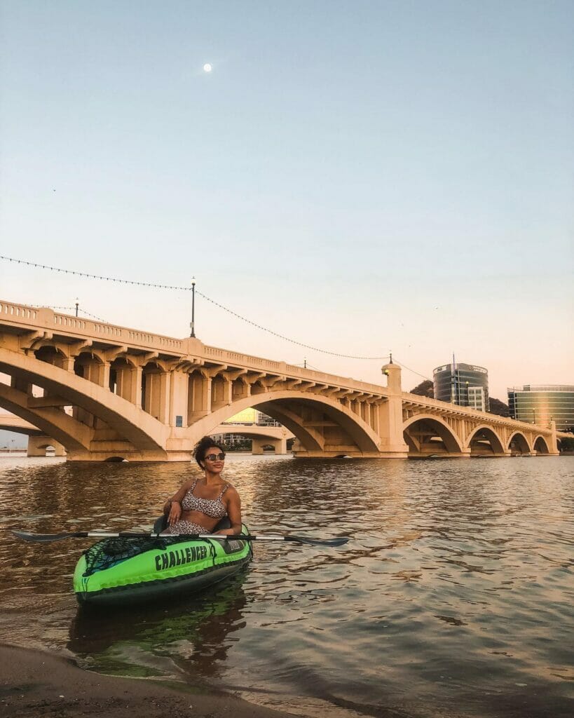 Kayaking at Tempe Town Lake